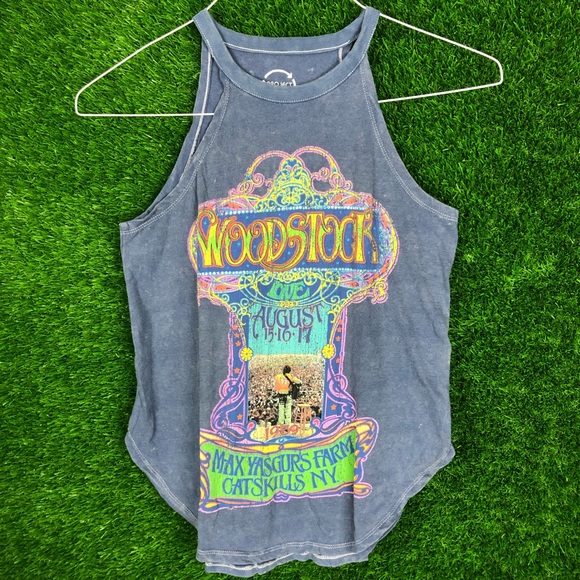 Woodstock Tops - WoodStock 1969 Music Festival Jimmy Hendrix Tank Top Shirt Catskills NY